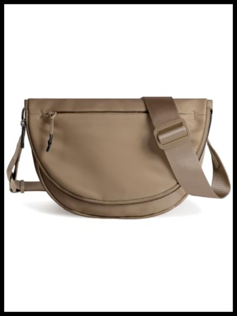 Crescent Nylon Crossbody Bag Adjustable Strap Waterproof Lightweight Shoulder